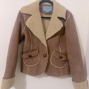 Teddy lined comfy beautiful suede Nine West Jacket